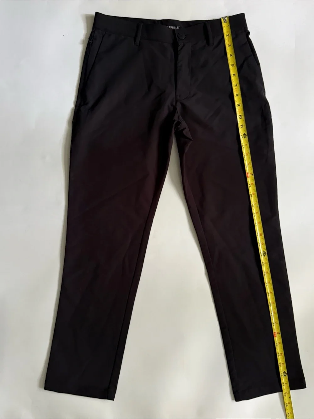 Banana Republic Mens Slim Fit Flat Front Pants in  Black  Size 30 X 30 NWOT
